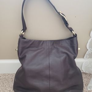 Brown leather Coach Purse